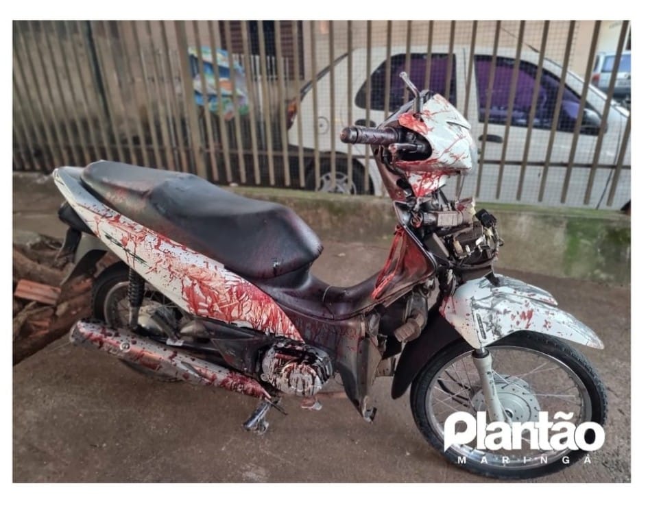 Condutor sofre quatro acidentes em menos de 10 minutos e deixa moto ‘lavada’ em sangue