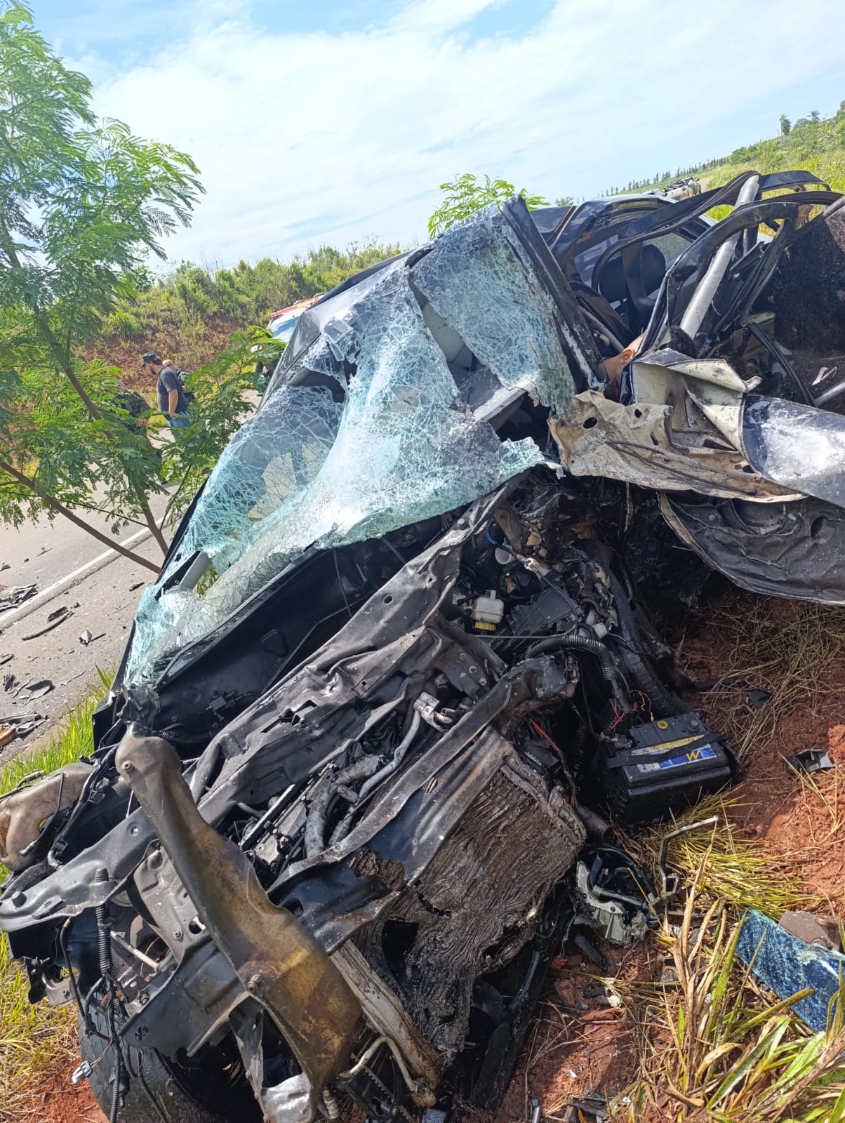 Três morrem e outro fica gravemente ferido após colisão frontal na Boiadeira 