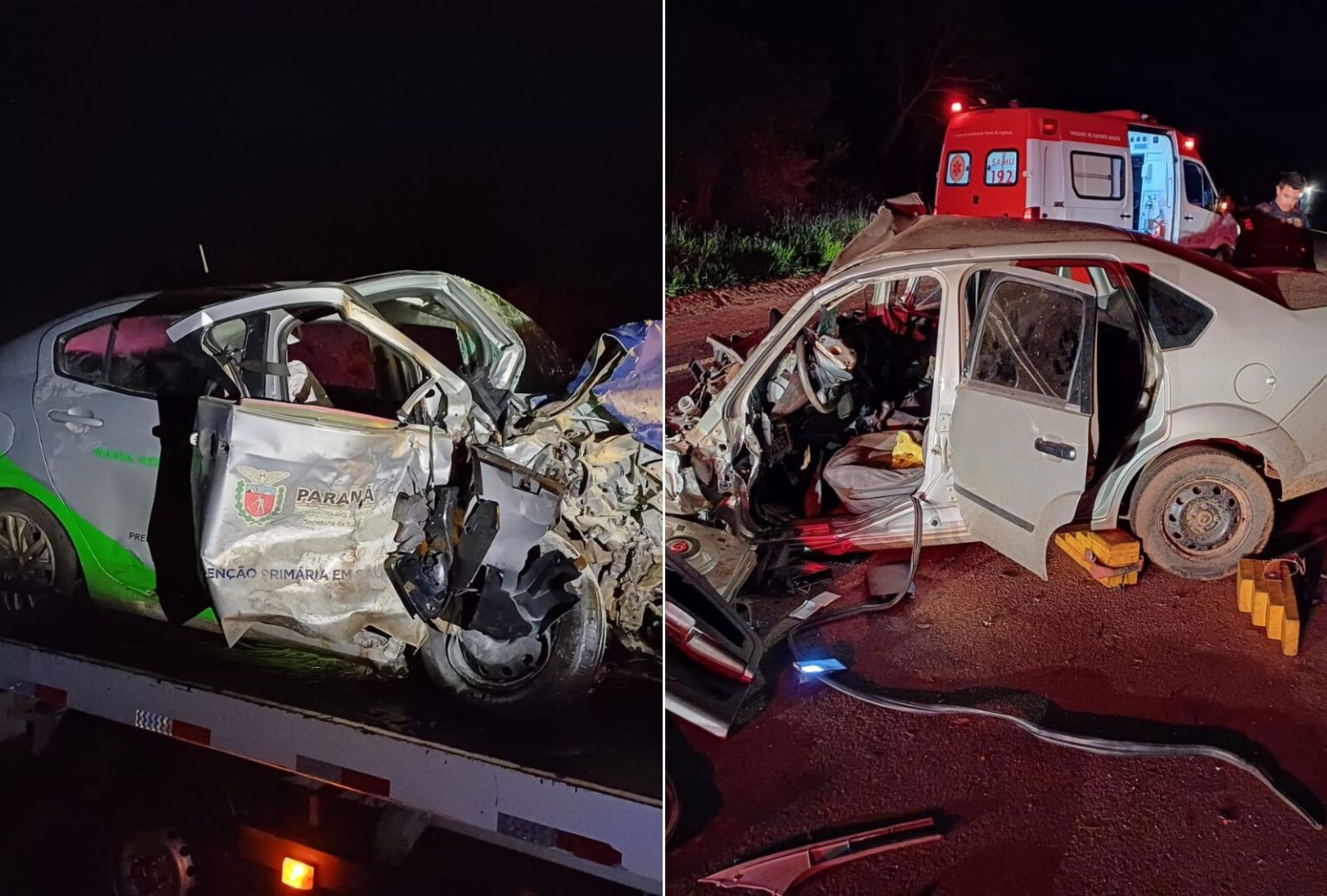 Grave acidente deixa quatro mortos e dois feridos na BR-487; mãe e filha morreram